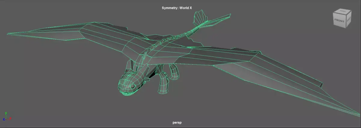 Toothless reference dragon Free low-poly 3D model