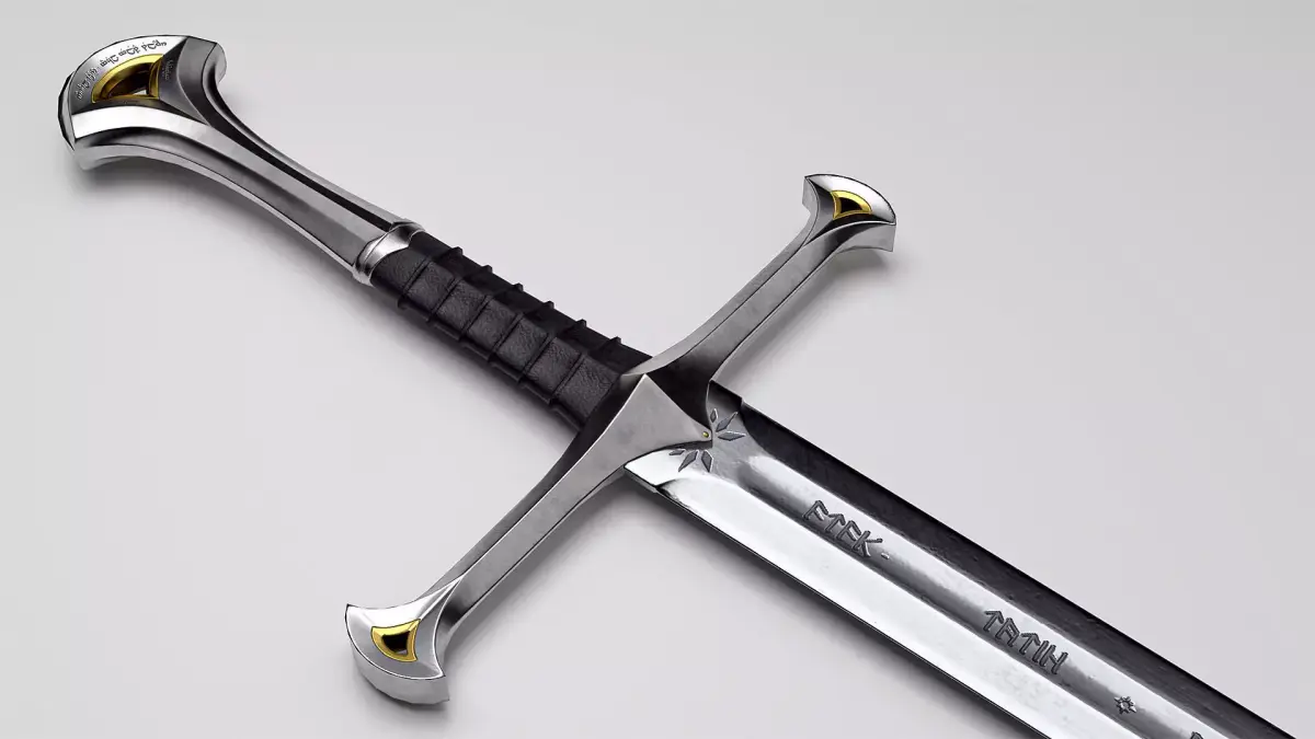 Anduril - The sword of Aragorn - Lord of the Rings  Low-poly 3D model