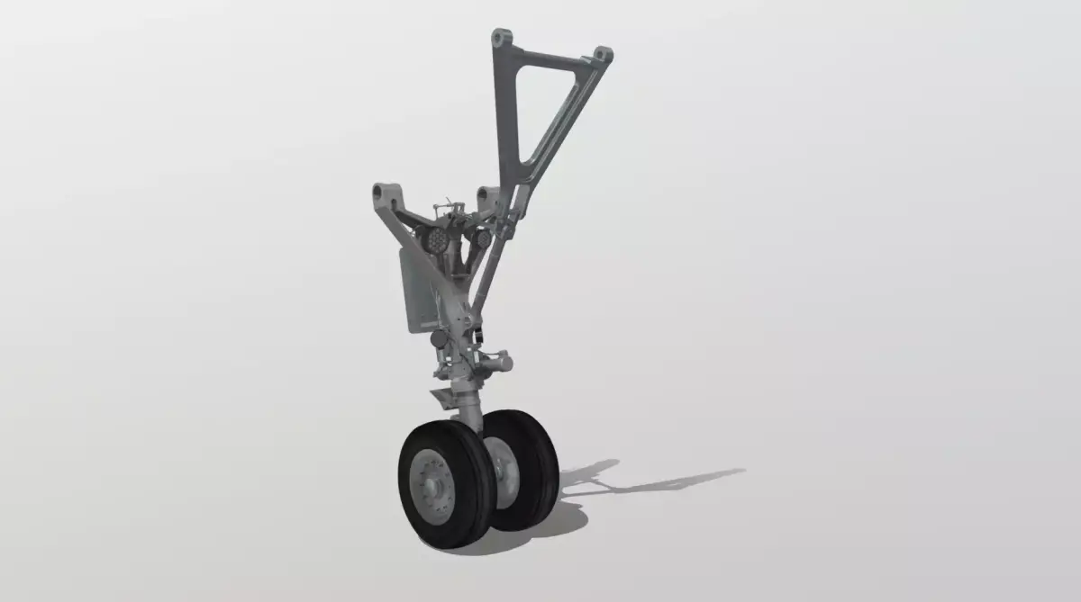 A320 Nose Landing Gear NLG 3d model Low-poly 3D model