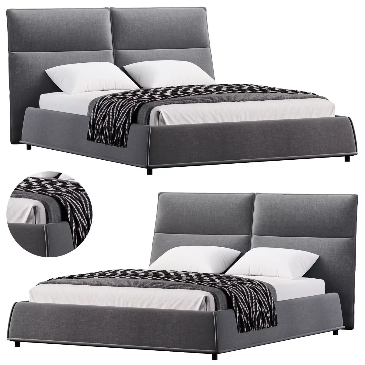 Lana Bed 3D model