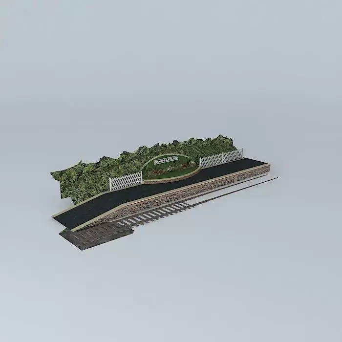 Eco Rail Track Bishops Lydeard Somerset Old Steam Days Free 3D model