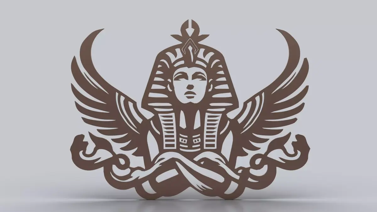 Egyptian Symbols - 059 - Topology Low-poly 3D model