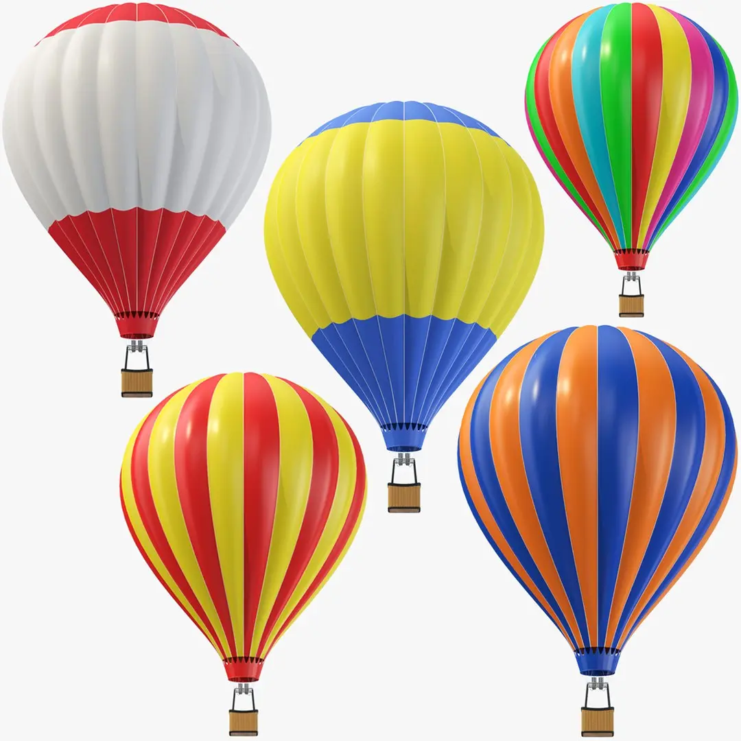 Hot Air Balloon Collection 3D model