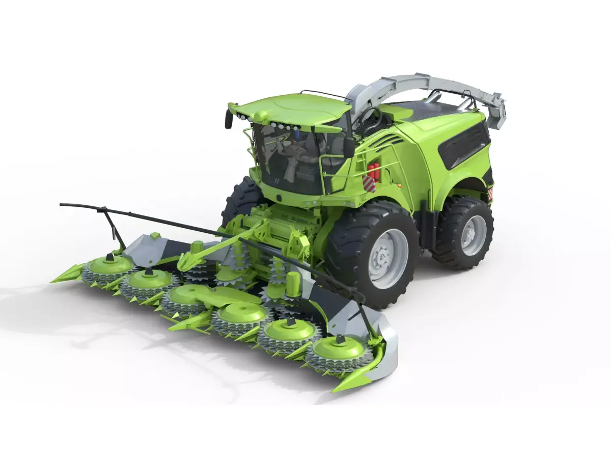 Self Propelled Forage Harvesters  Low-poly 3D model