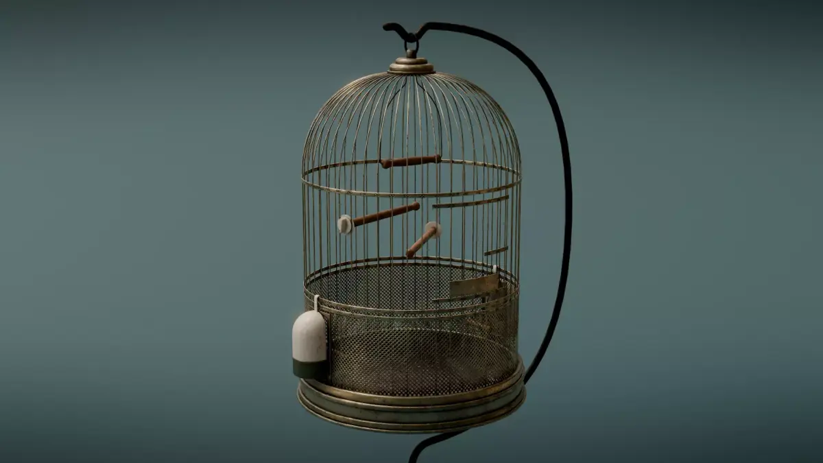 Bird Cage Low-poly 3D model order