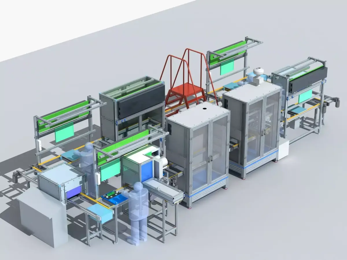 Industrial Equipment 9 - Flow Production Line 3D model