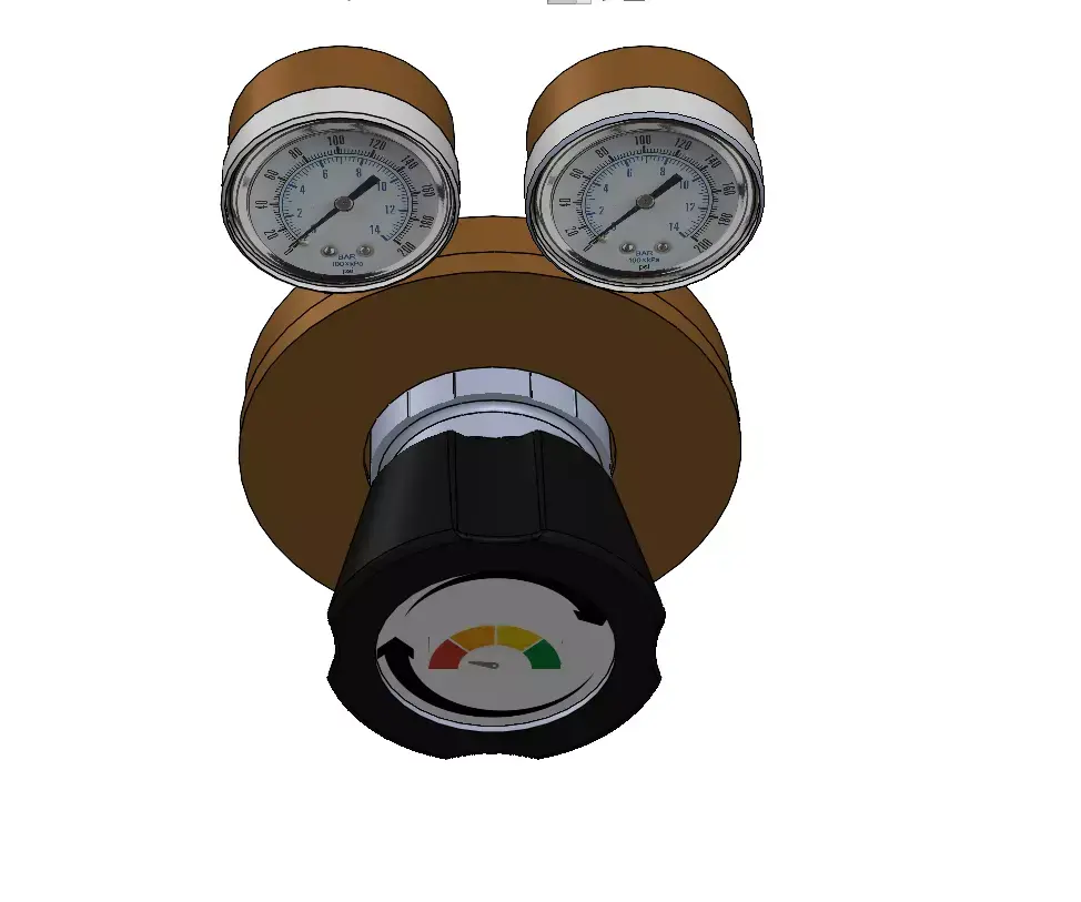 Pressure gauge 3D model