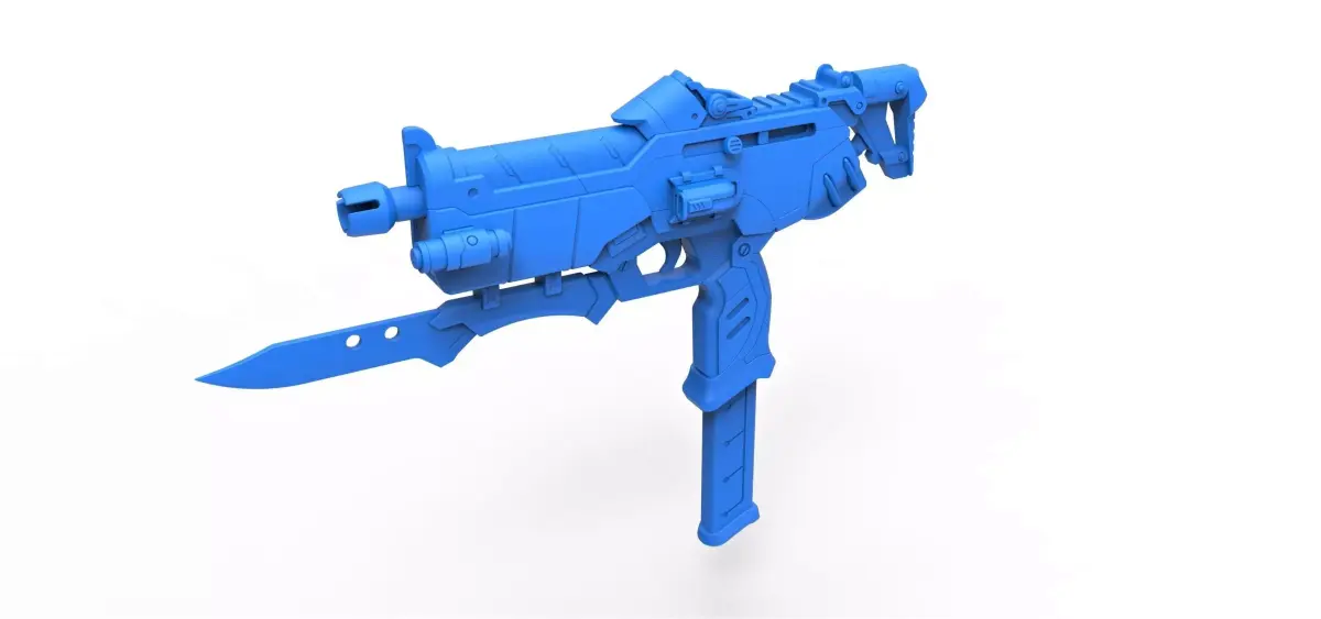 Gun of Sombra from the game Overwatch 3D model