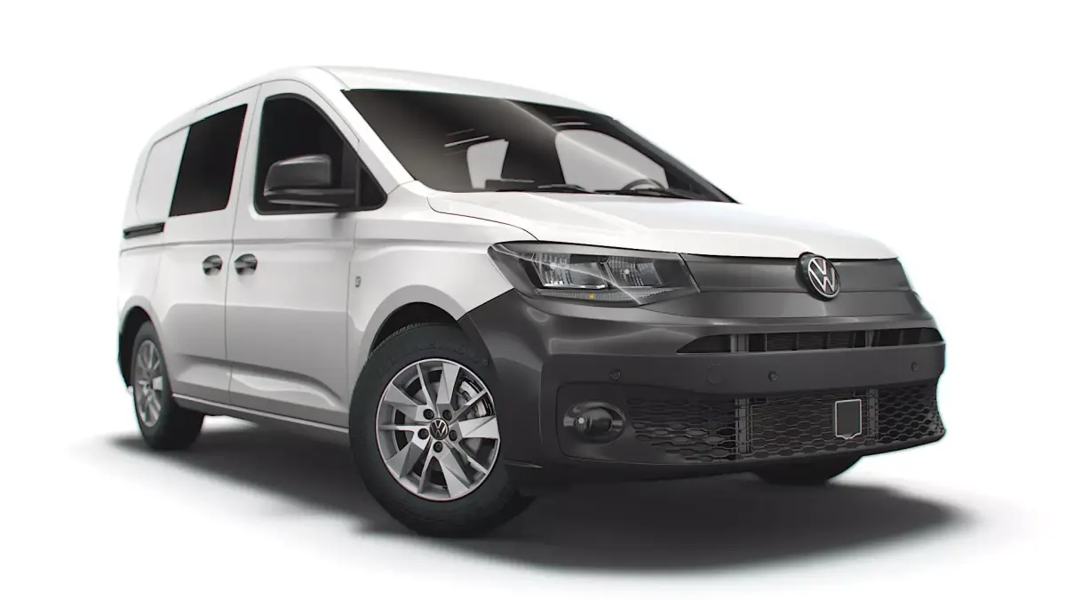 Volkswagen Caddy Commerce Van DoubleCab 2021 3D model