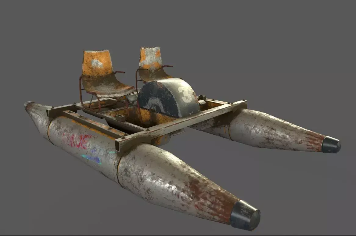 Water Bike no 3 3D model