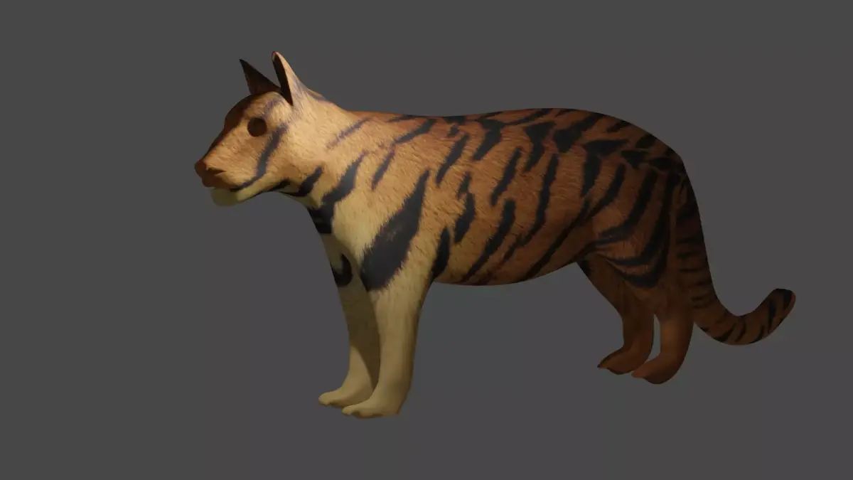 tiger Low-poly 3D model