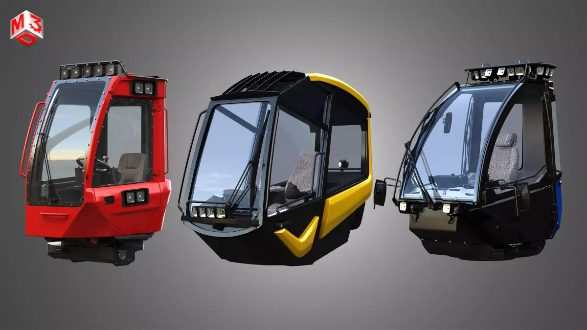 Forestry Harvester Cabins - 3 in 1 Package purchase