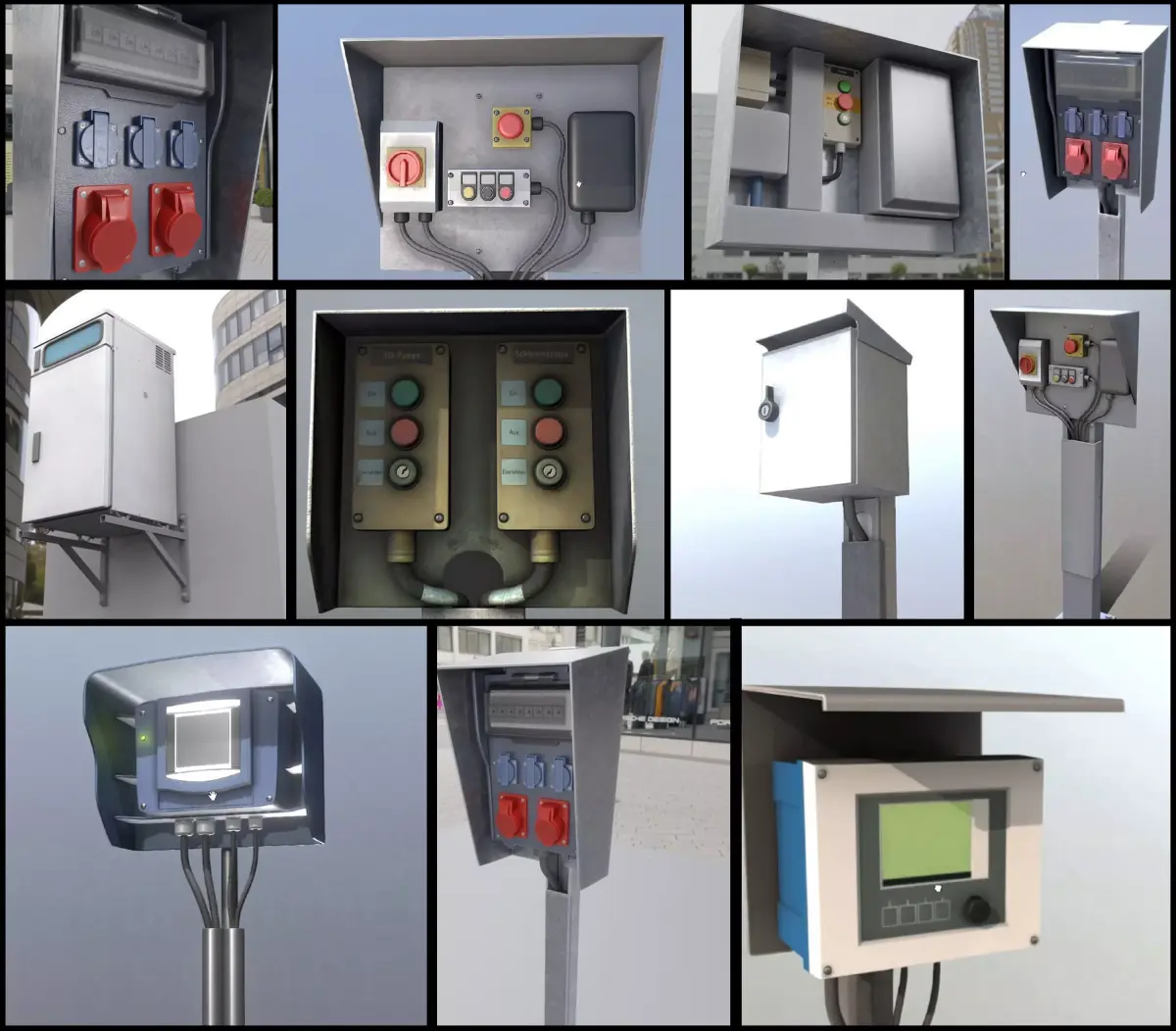 Control Panel 3D Model Pack