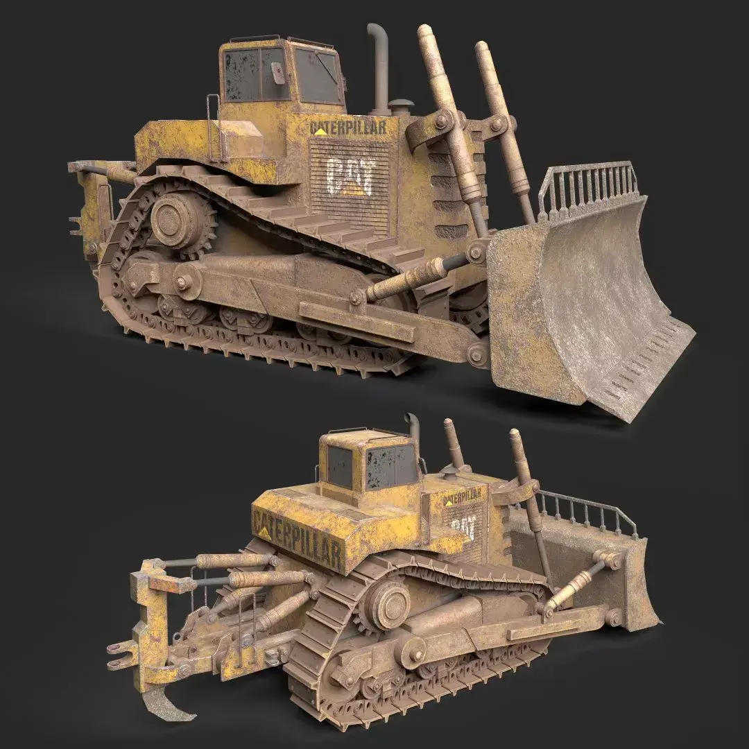 Bulldozer Free 3D model
