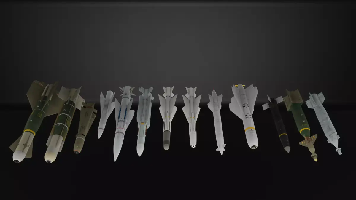 bombs assets 3D model Low-poly 3D model
