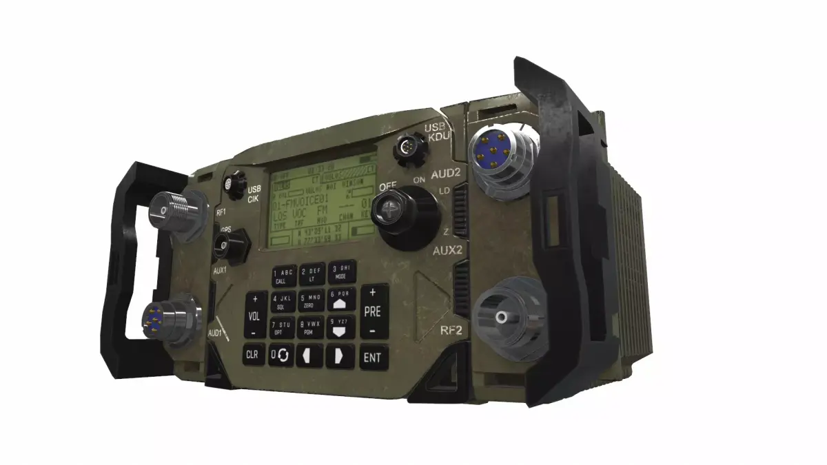 Radio military AN PRC-158 3D model