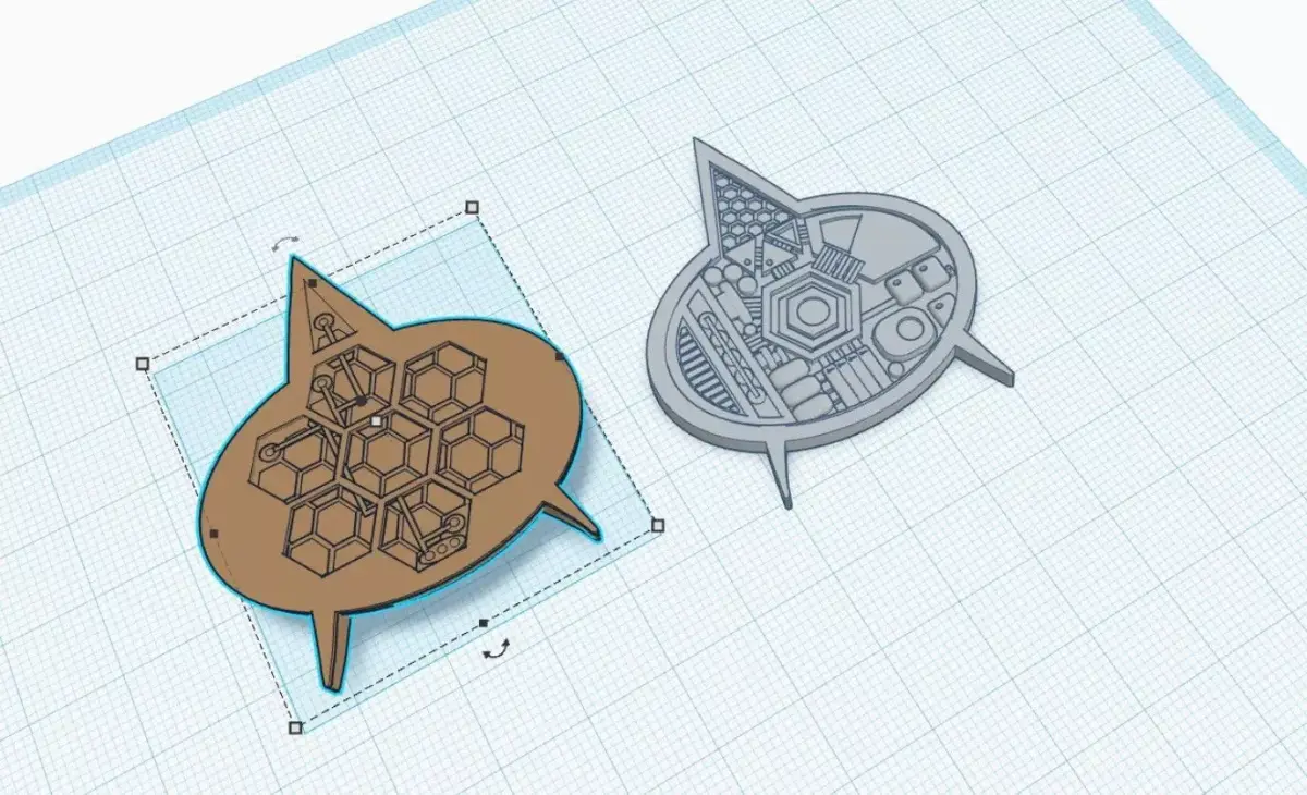 Star Trek TNG Badge 3D print model