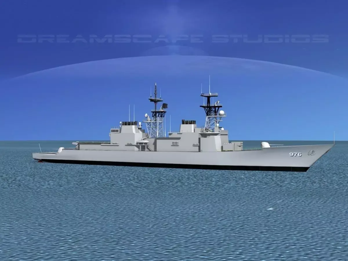Spruance Class DD976 USS Merrill 3D model