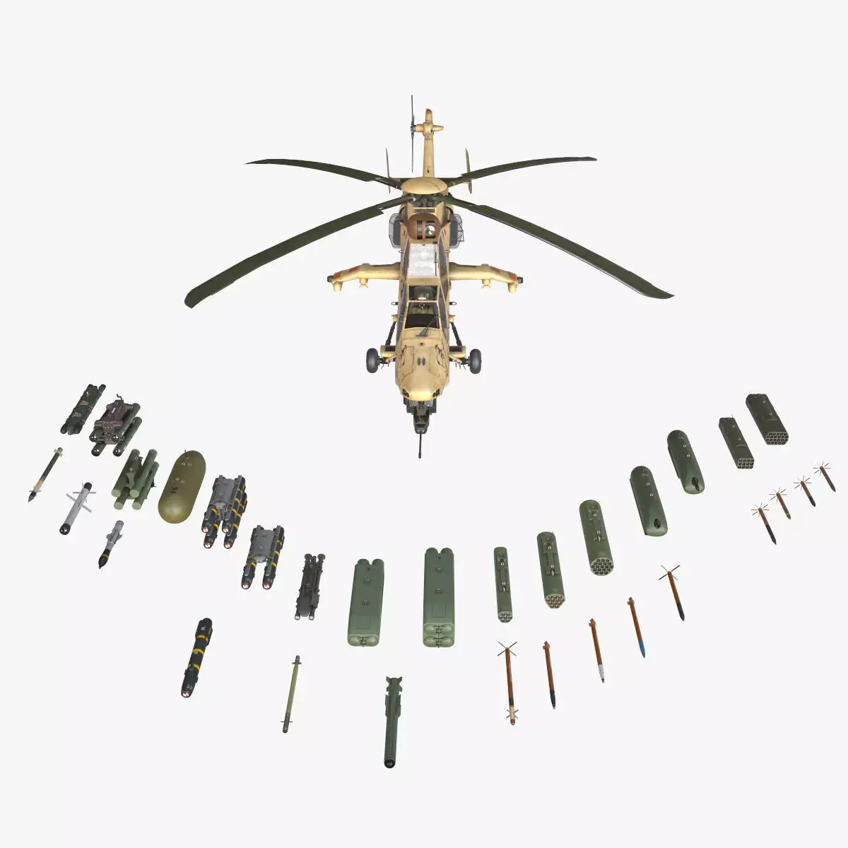 EC-665 Tiger HAD Block 2 France Basic Low-poly 3D model