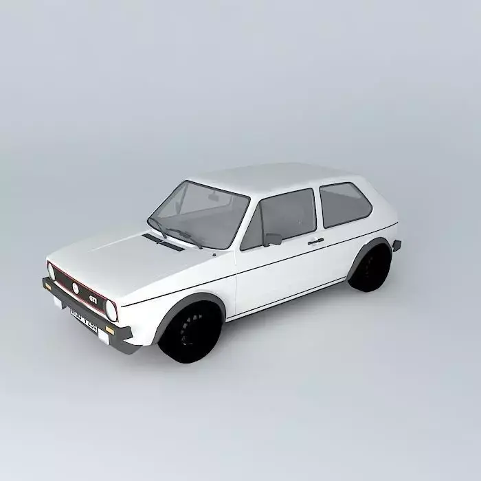 Volkswagen Golf Mk1 GTI Typ 17 1975 Free 3D model