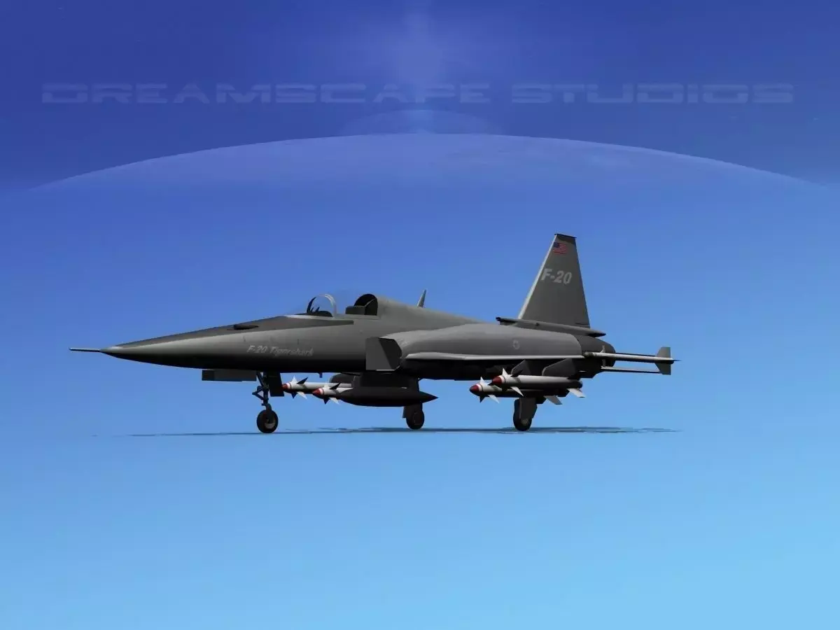 Northrop F-20 Tigershark V13 3D model