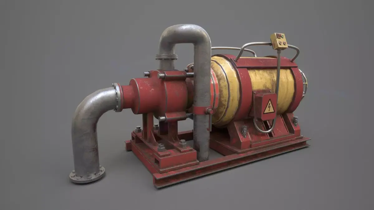 Abandoned WaterPump 3D model