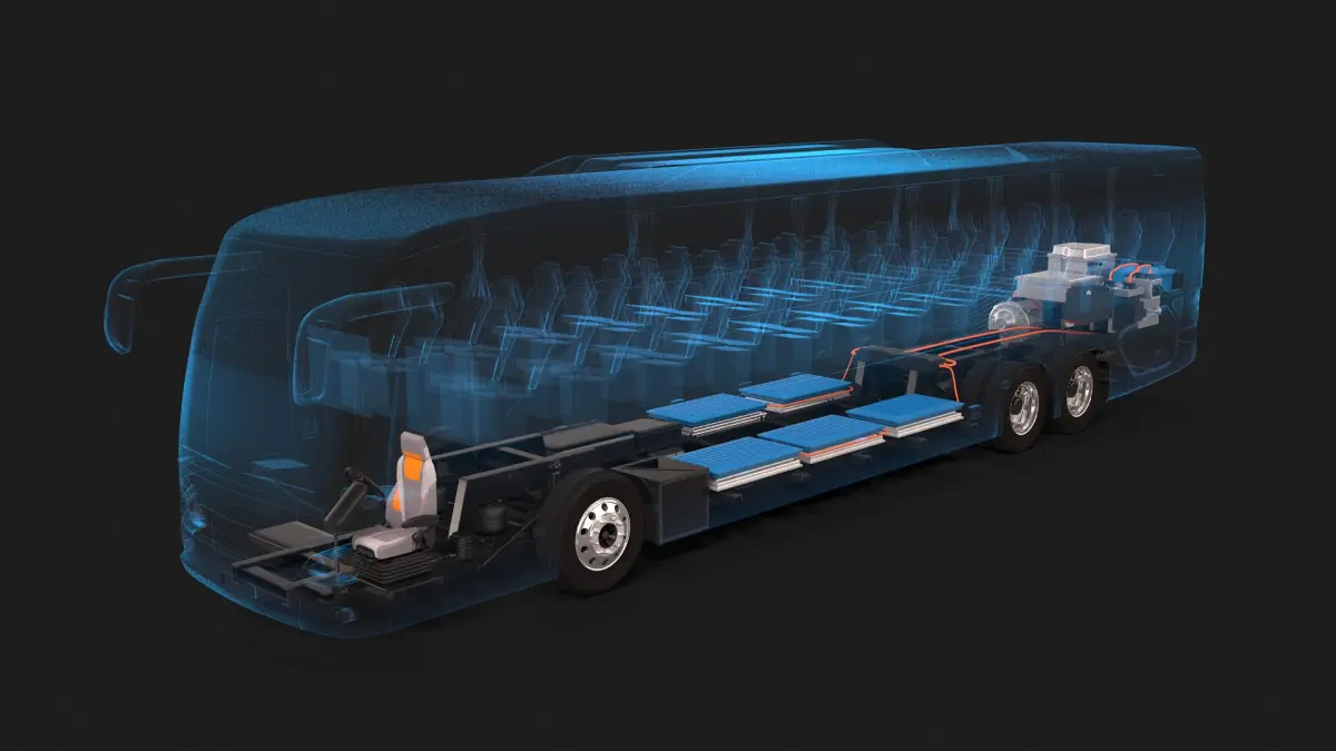 Electric Bus X-ray 3D model purchase