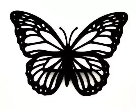 Butterfly Wall Decor Shelf 3D model