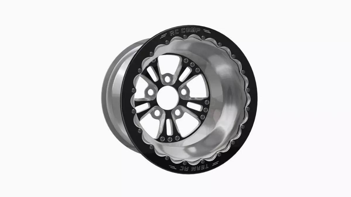 RC Components Fusion 16x16 drag rear wheel Low-poly 3D model