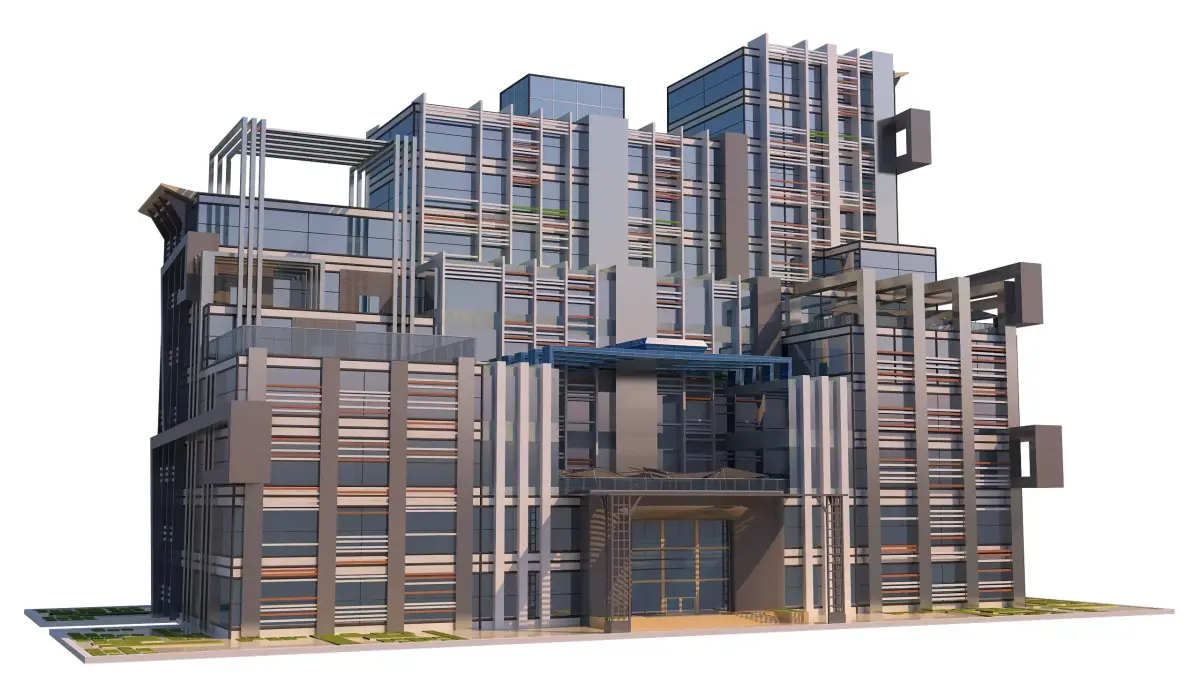 0058 - Commercial and Business Building 3D model