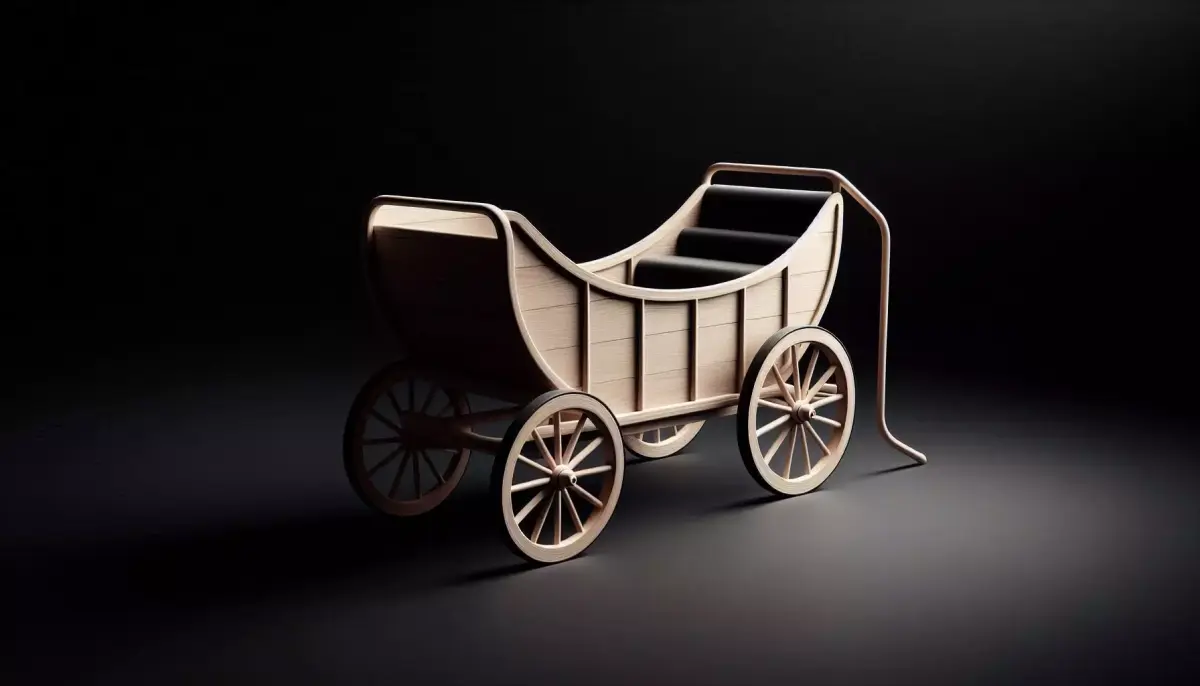 Wooden Cart 3D Printable Model 3D print model
