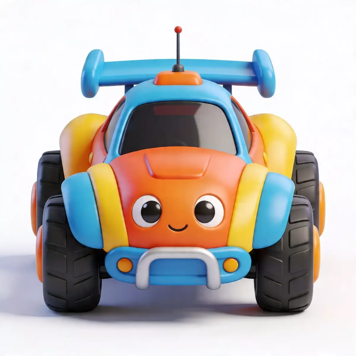 Cartoon Friendly RC Car 3D Model Low-poly 3D model