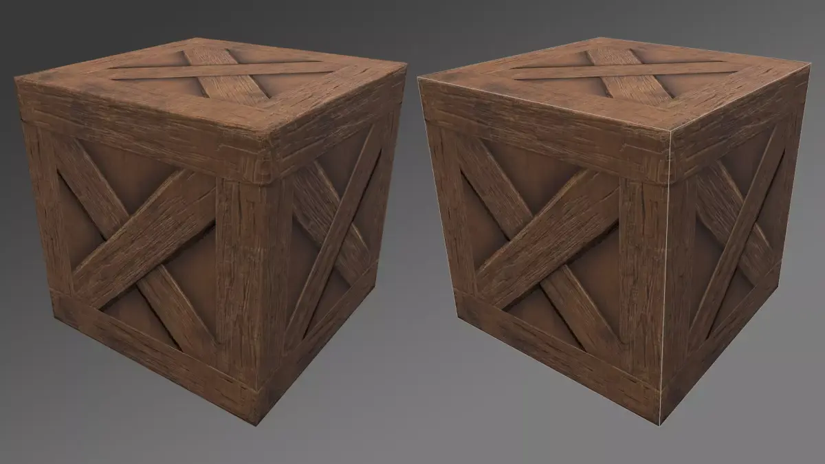 Wood Box Free low-poly 3D model purchase