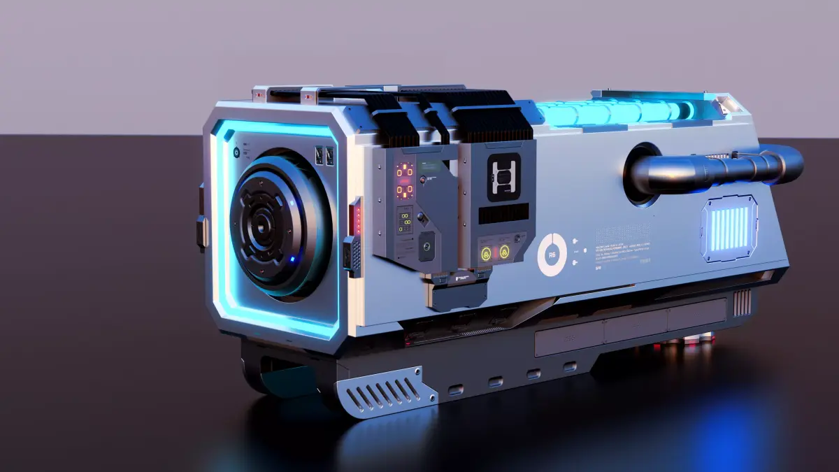 SciFi Battery 2 3D model