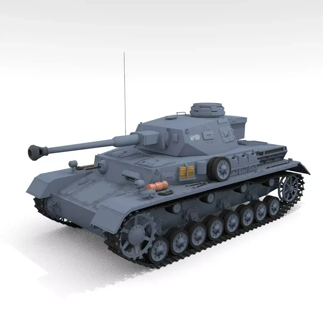 Panzer IV Ausf F2 Medium Tank 3D model