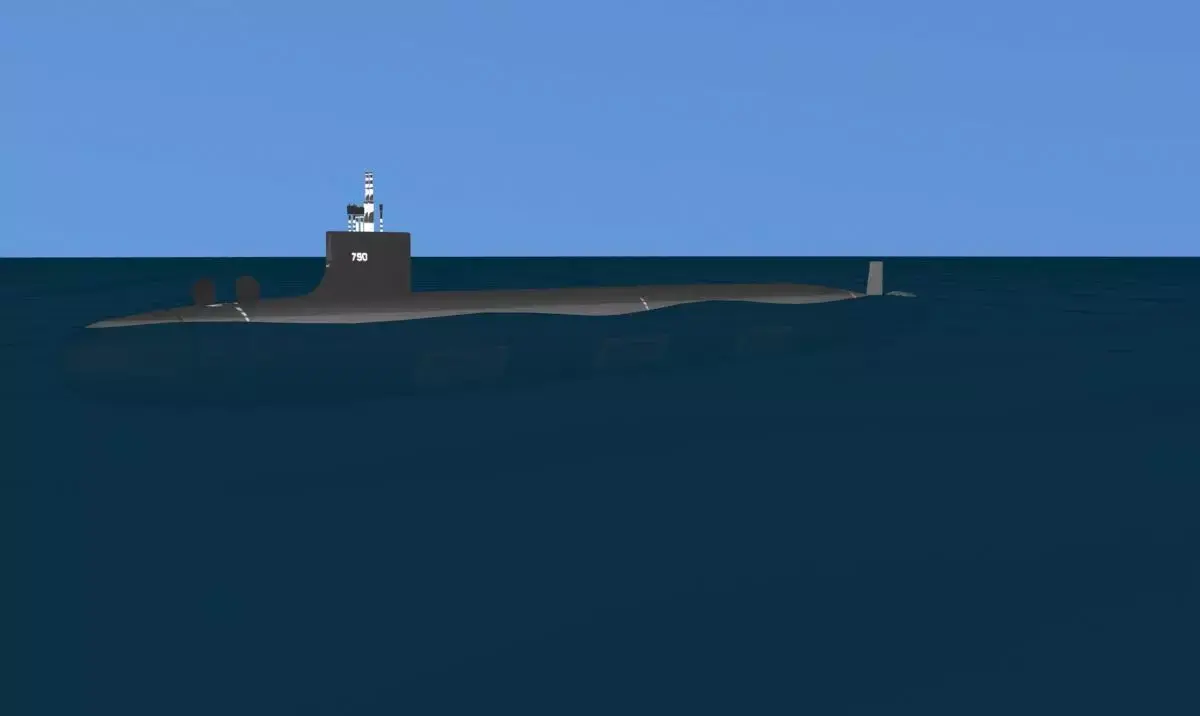 Virginia Class SSN 790 USS South Dakota 3D model