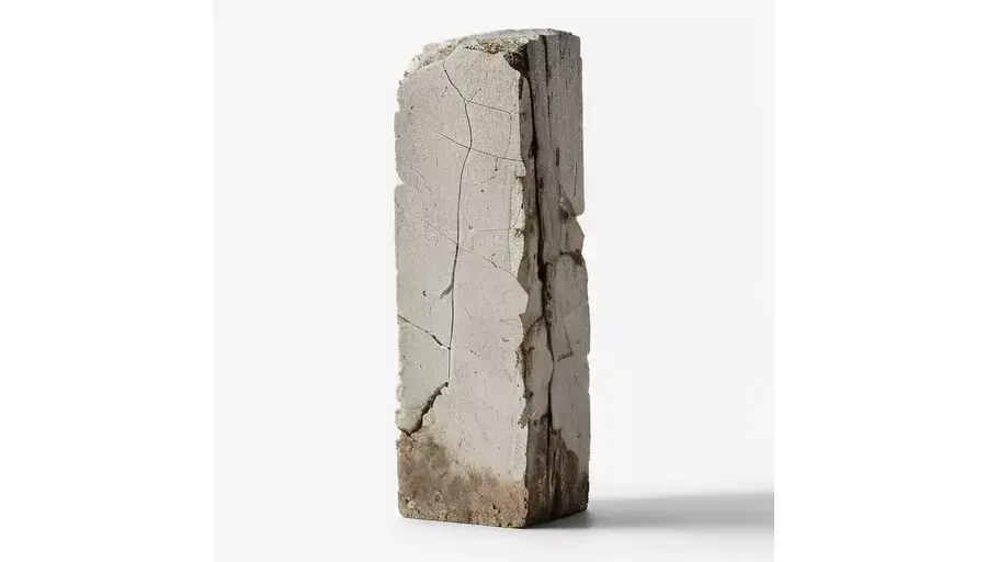 Abandoned Stone Pillar for 3D print 3D model