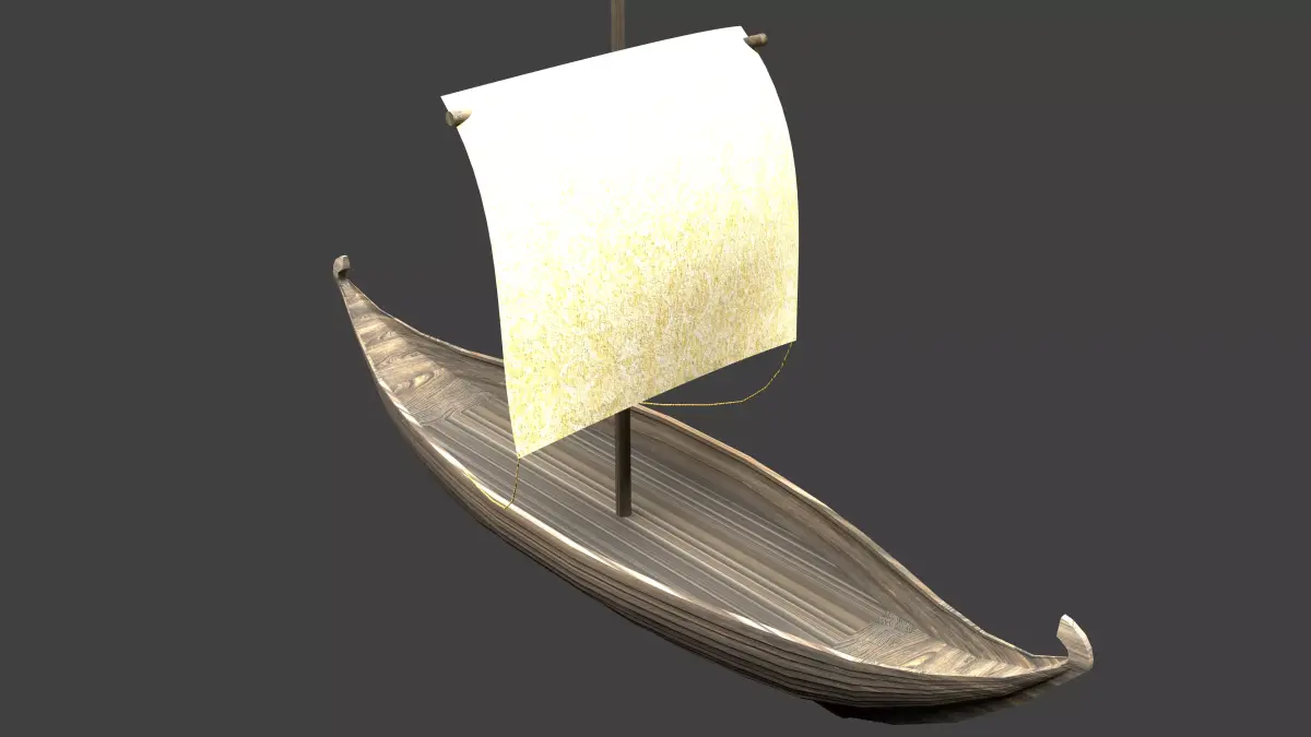 Drakkar viking boat 3D model