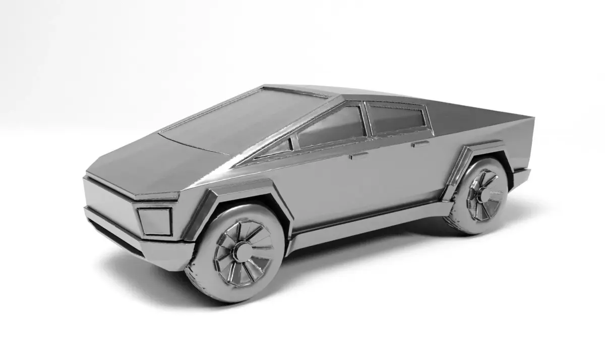 Tesla Cybertruck 3D print model get