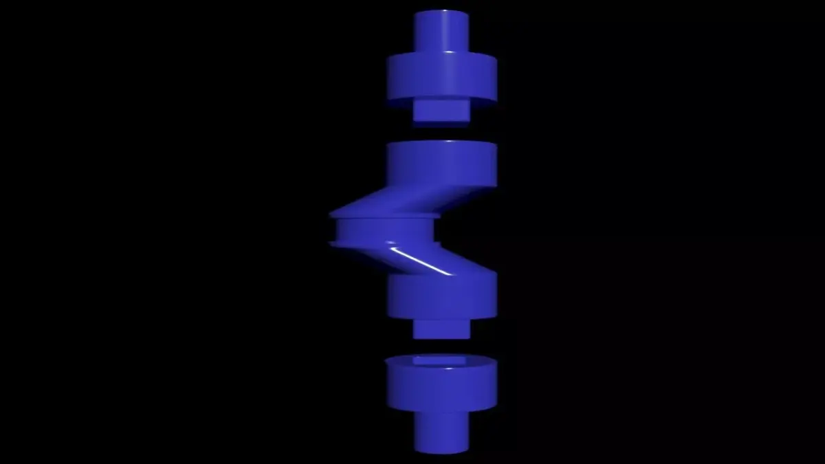 Modular Hobby Crankshaft - Concept 3D print model