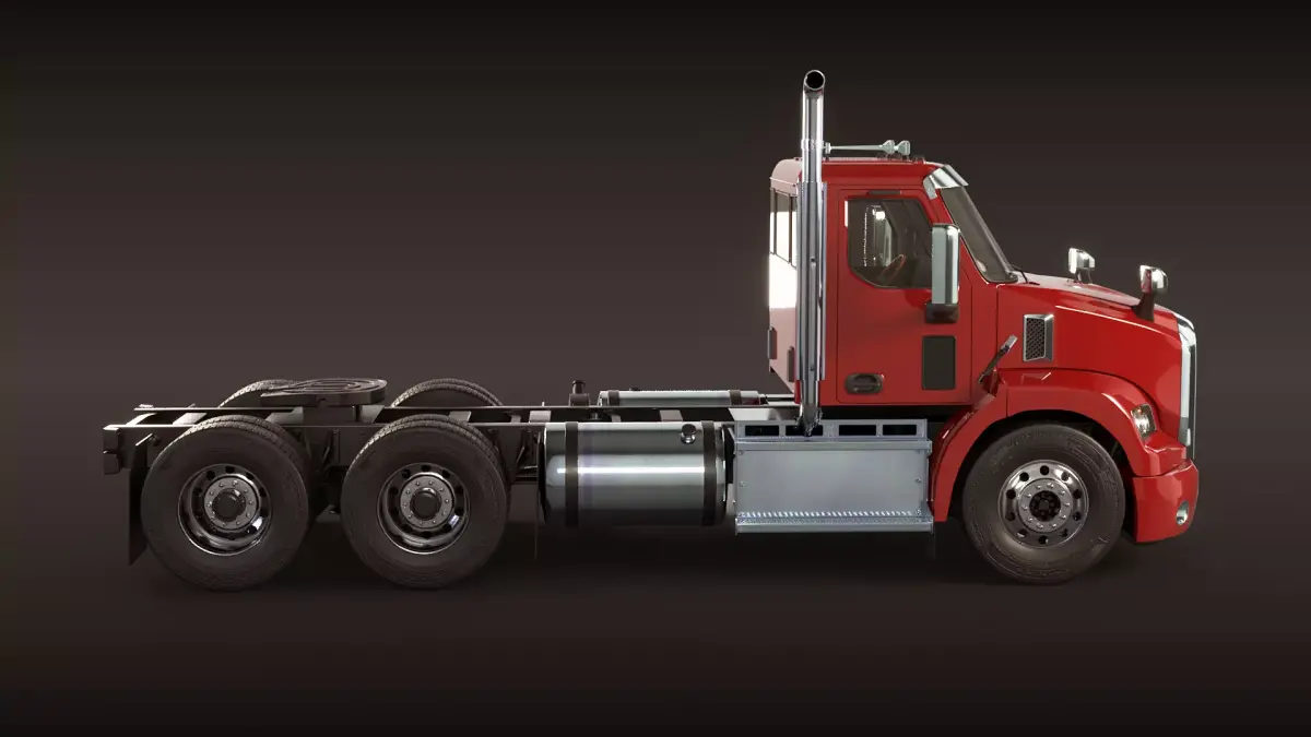 Generic Semi Truck Day Cab 3D model