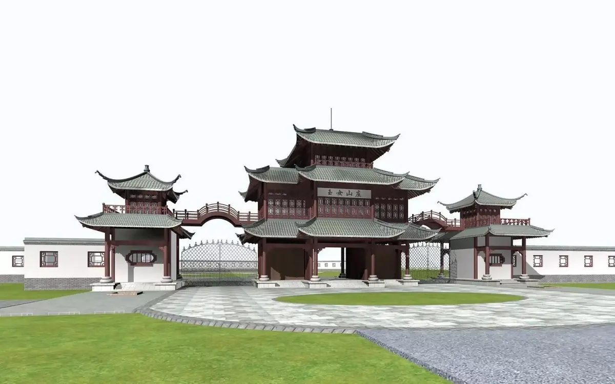 Chinese Style Architecture 3D model 49