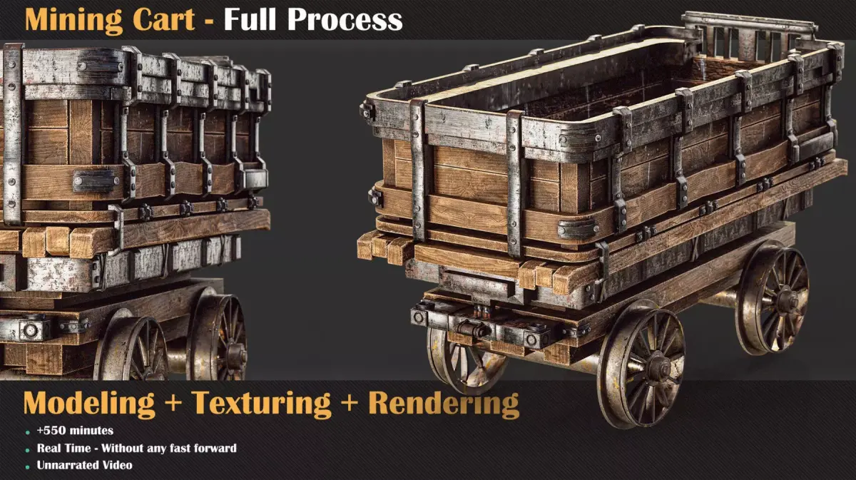 Mining Cart - Full Tutorial   3D model