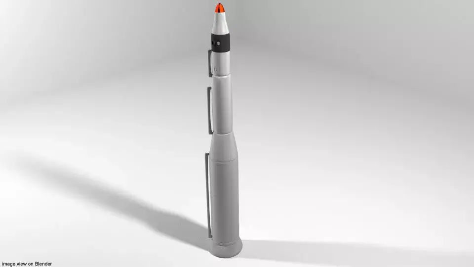 Rocket Missile - Minuteman 3D model