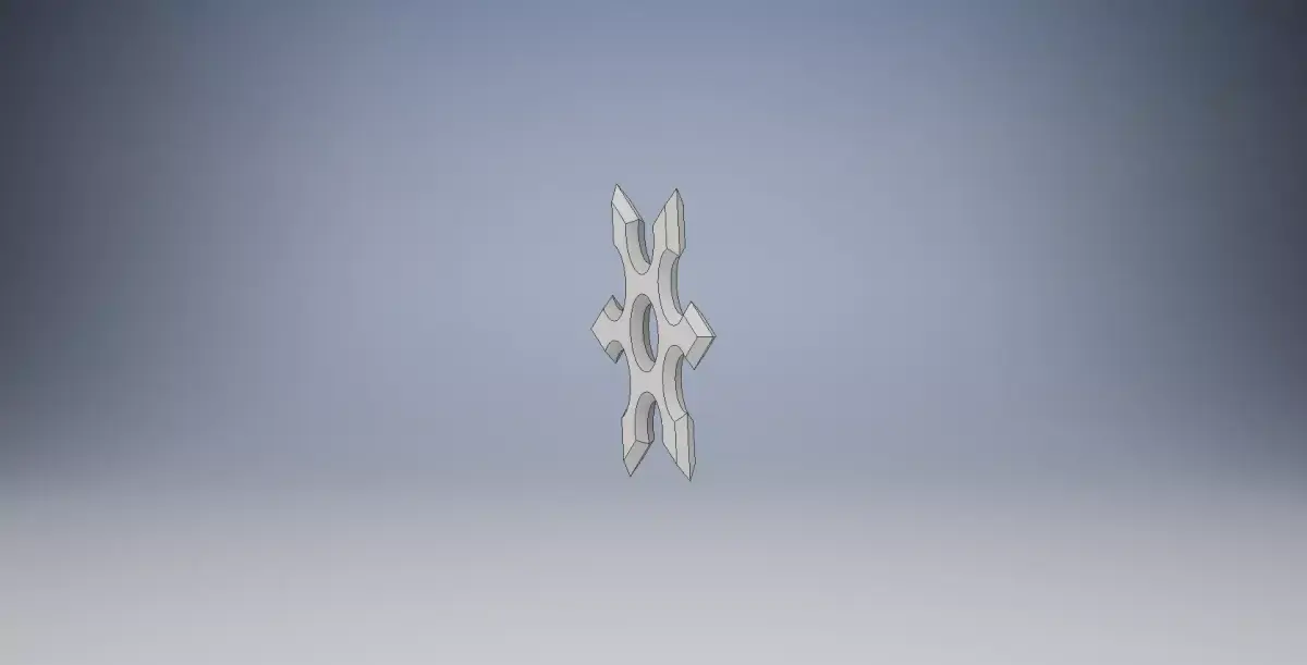 throwing star 3D print model