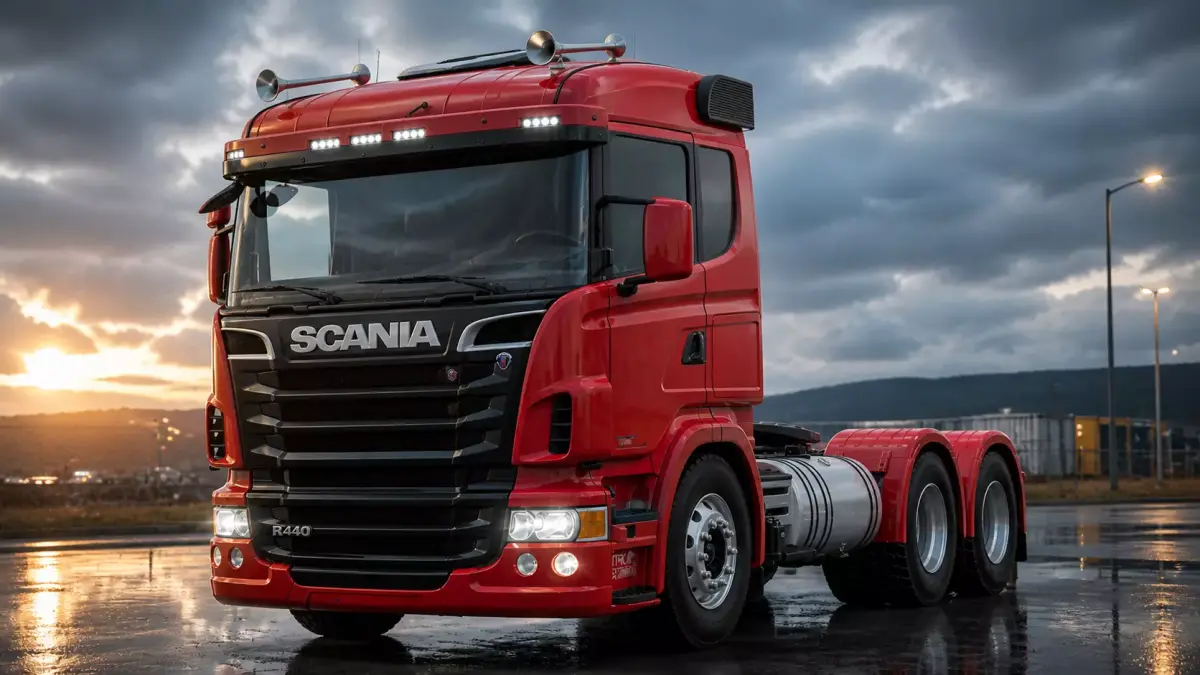  Realistic Heavy Truck with Interior 3D model