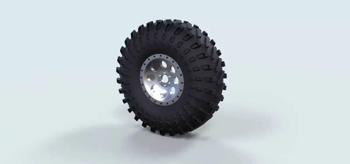 Wheel for rock crawling buggy 3D model