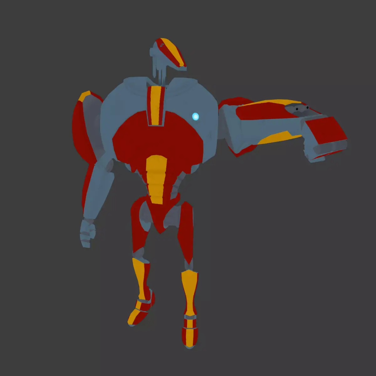 B2-1 Battle Droid Low-poly 3D model