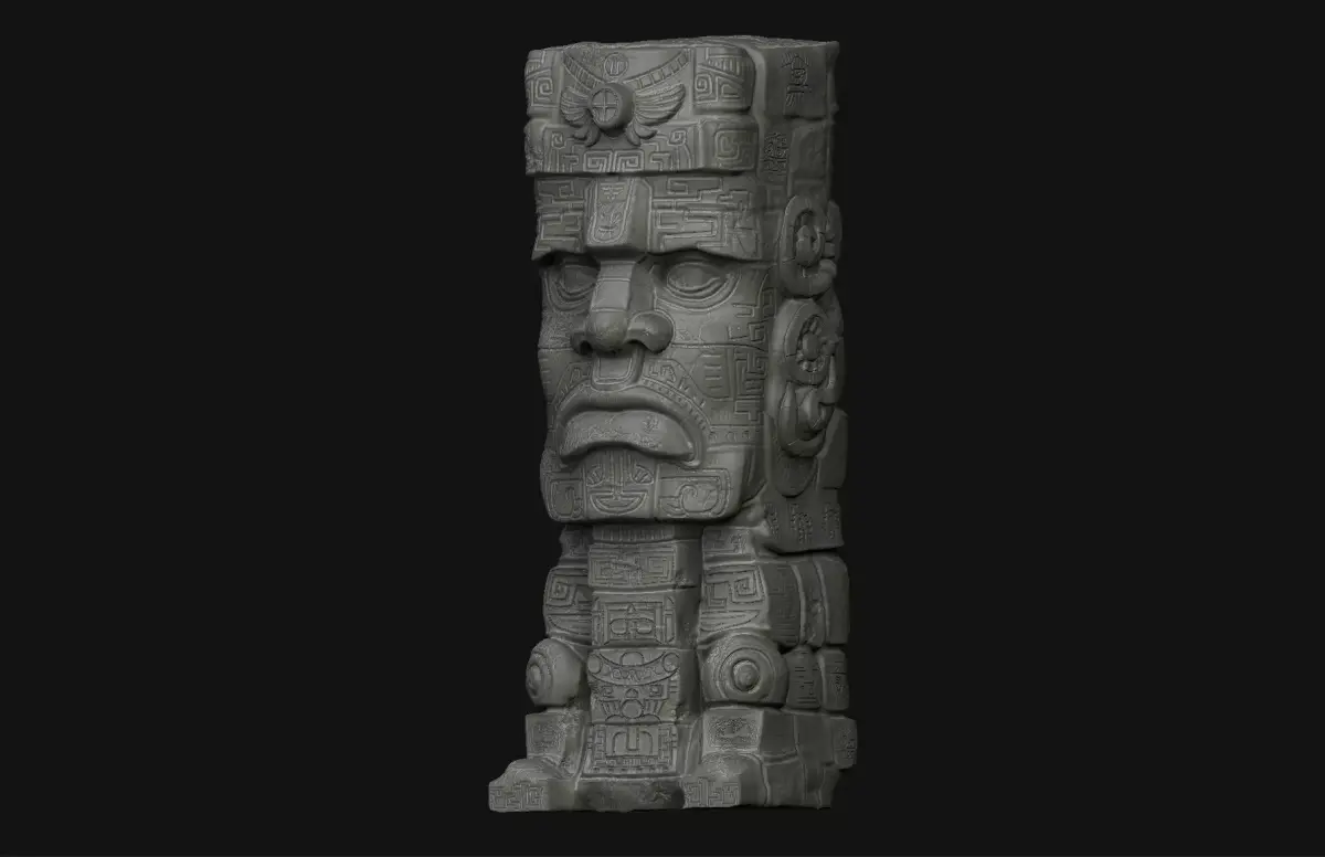 Large Tiki Stone Head 3D print model purchase