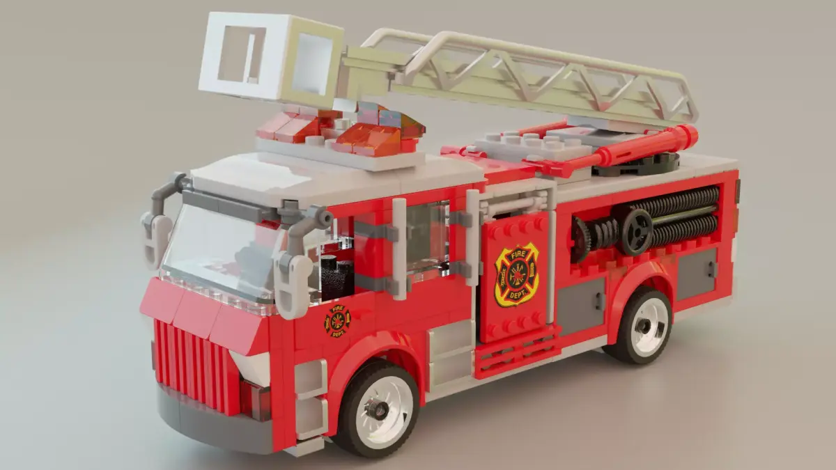 Lego Firetruck 3D model
